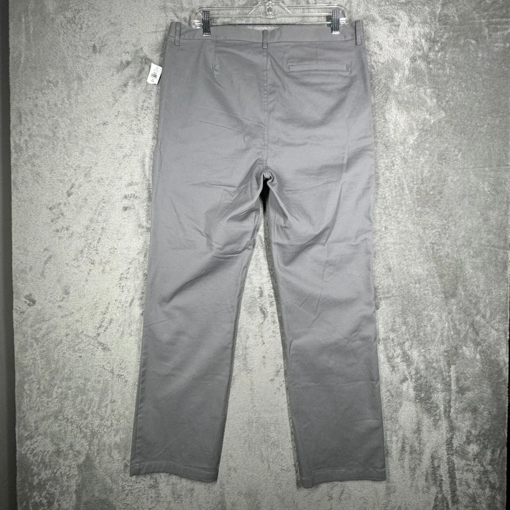 Old Navy Boys Earl Gray Twill Chino Uniform Pants School Casual Everyday Neutral